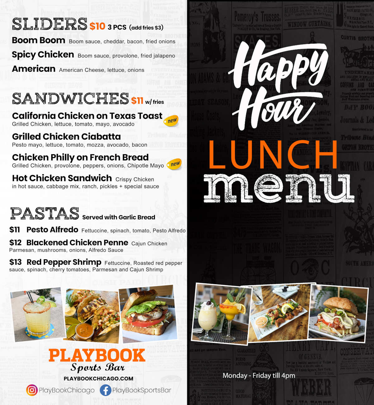 Happy Hour Lunch Specials 1