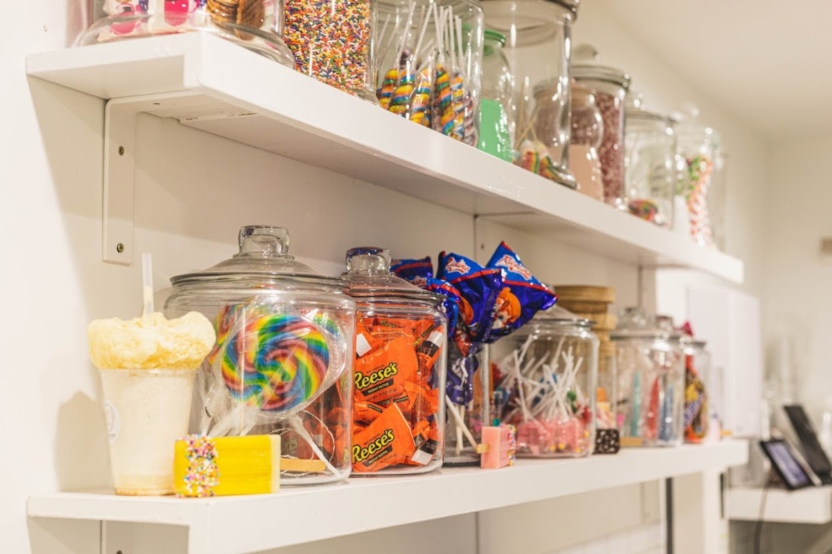  Interior, shelves with candy jars