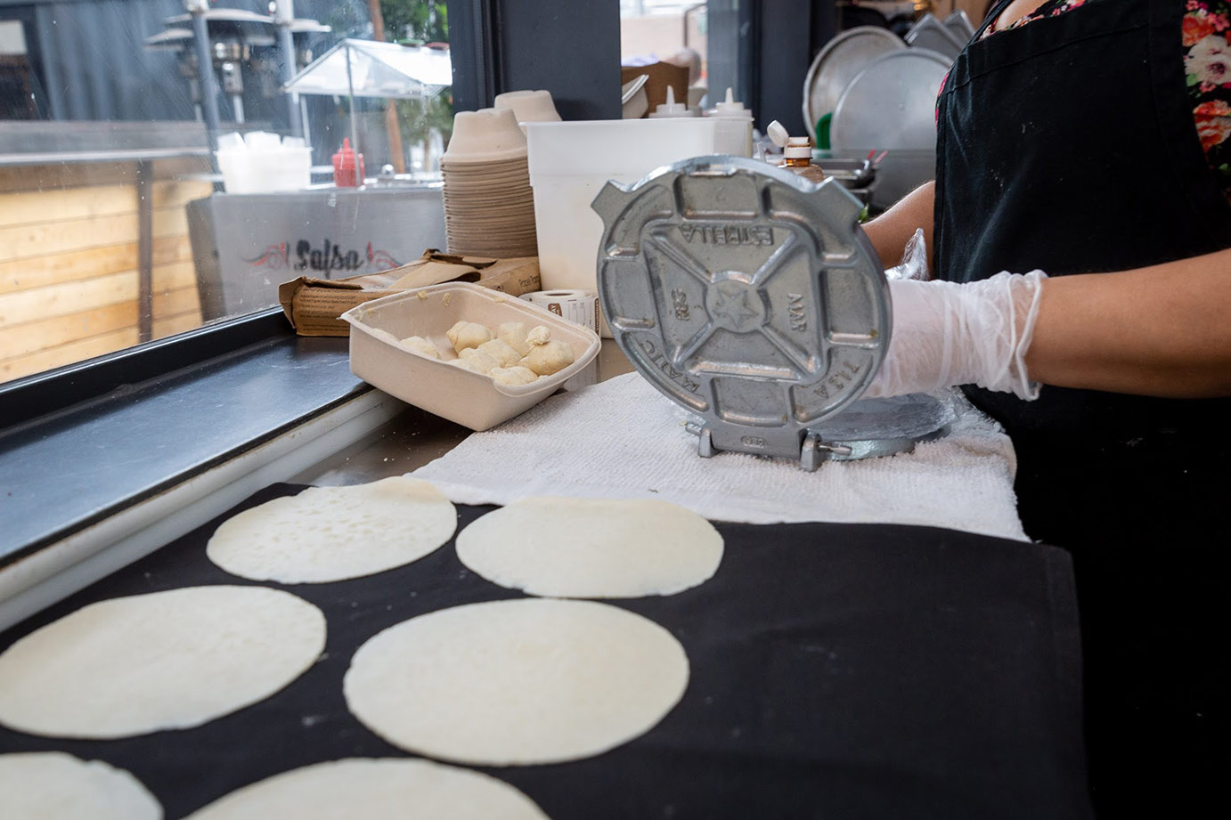 image of preparing tortillas