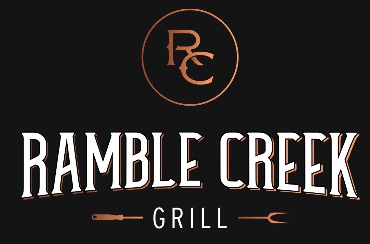Ramble Creek Grill - Riverstone logo scroll