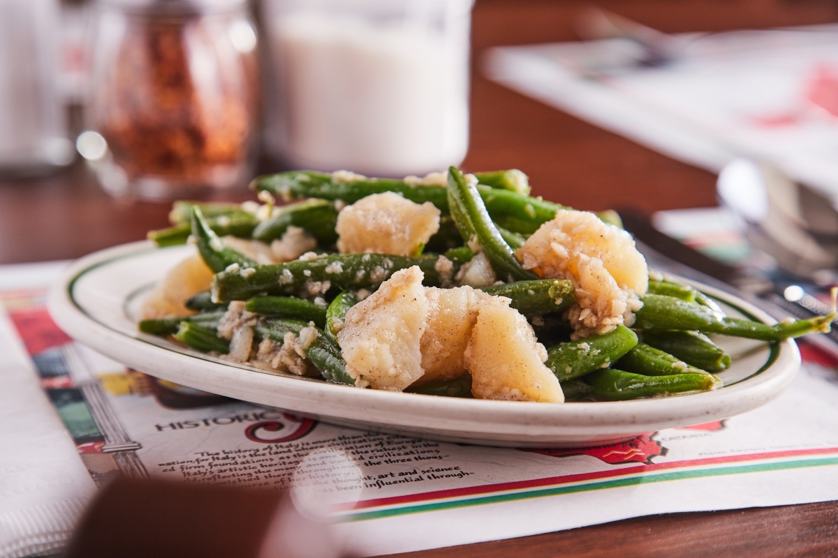 Green beans dish, served