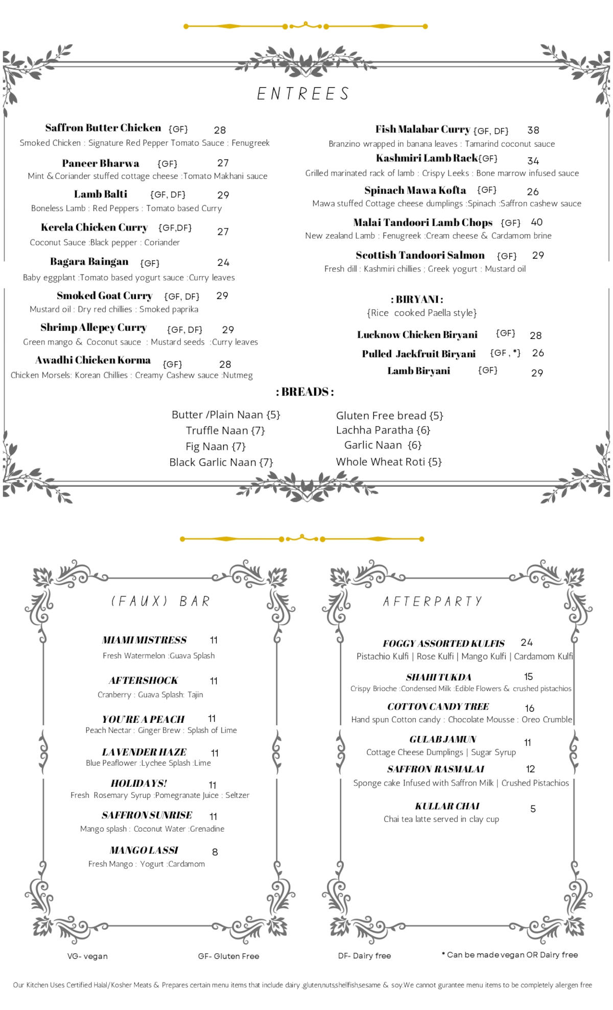 Menu page 2