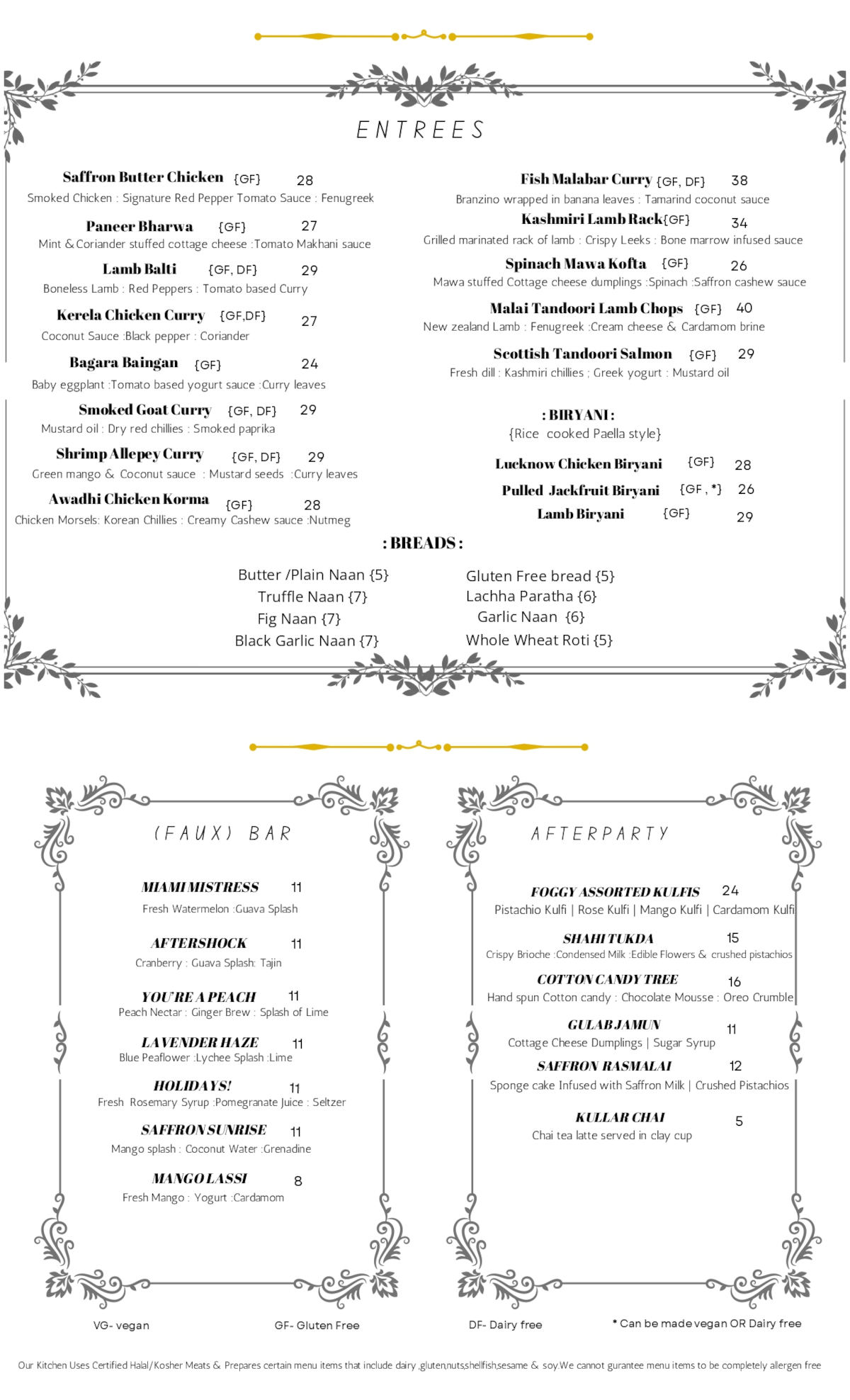 Menu page 2