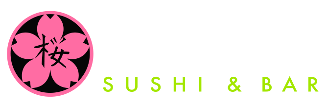 Sakura Sushi & Bar logo scroll