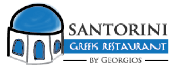 Santorini by Georgios logo scroll