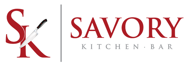 Savory Kitchen Bar logo scroll