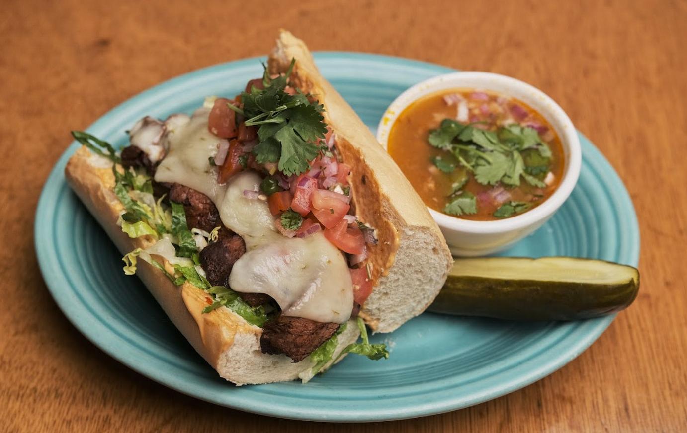 Southwest Steak Sandwich with Soup of the Moment