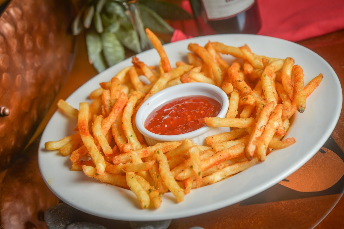Fries and red dip