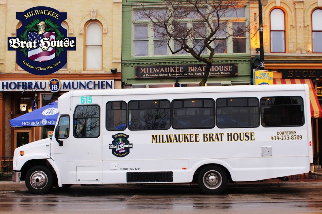 Left view photo of the Milwaukee Brat House buss