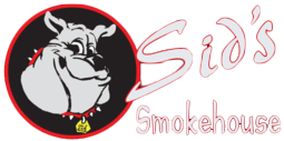 Sid's Smokehouse logo scroll