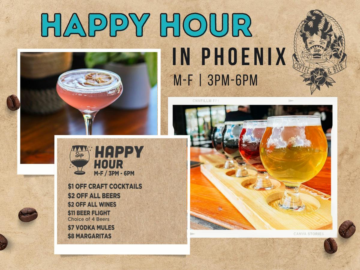 Happy hour poster