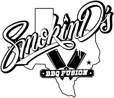Smokin D's BBQ Bar and Grill logo scroll