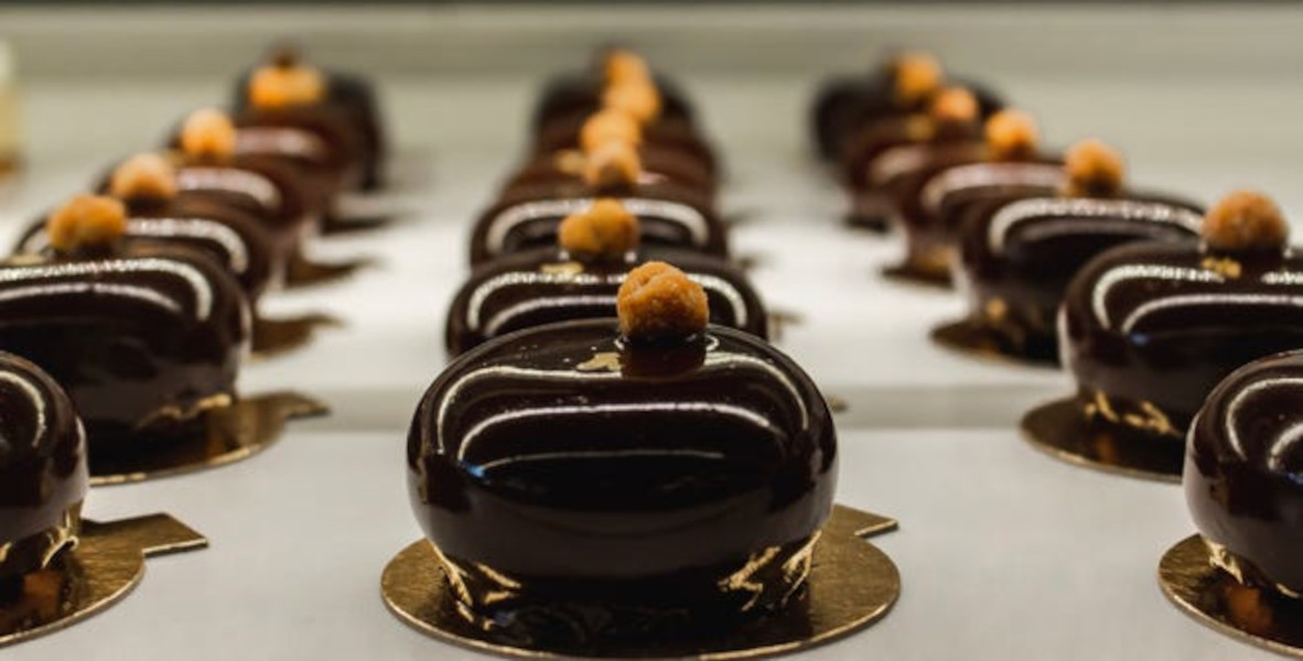 The chocolate pillow is the most popular dessert at Gallery Pastry Shop in Indianapolis.