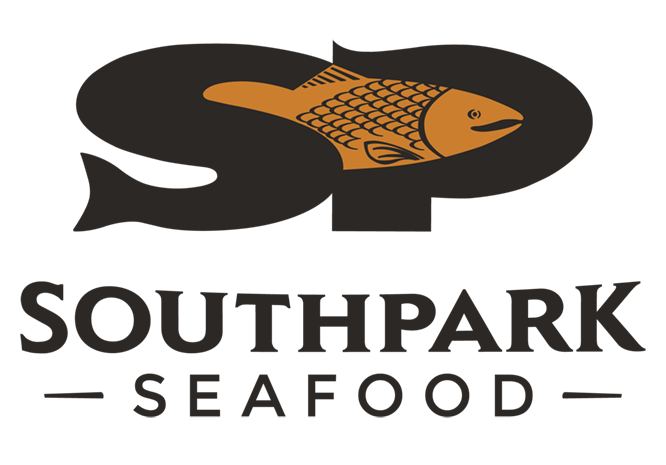 Southpark Seafood logo scroll