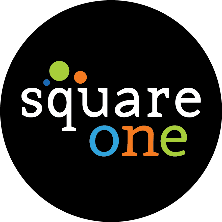 Square One logo scroll
