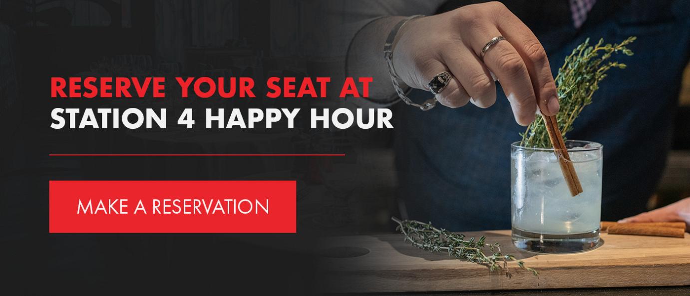 reservation happy hour flyer