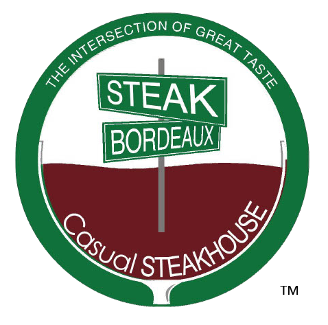 Steak and Bordeaux logo scroll