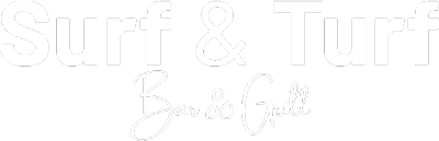 Surf & Turf Bar & Grill logo scroll