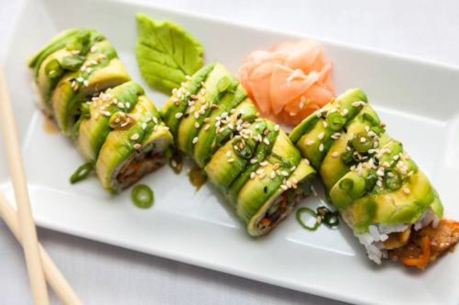 Decrated sushi