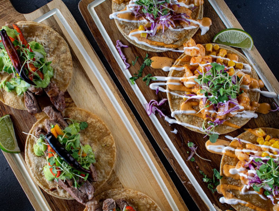 Ribeye and Shrimp Tacos