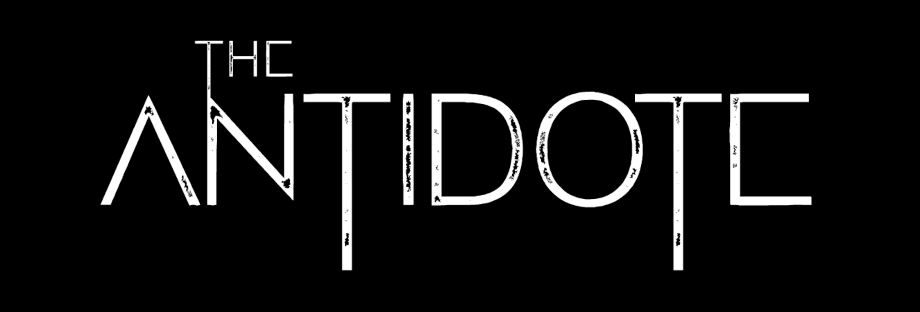 The Antidote logo scroll