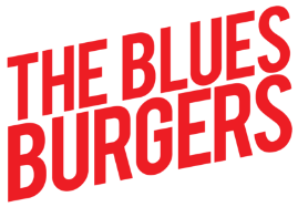 The Blues Burgers logo top