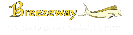 The Breezeway Restaurant logo scroll