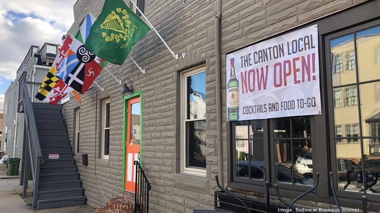 the Canton local now open, flags