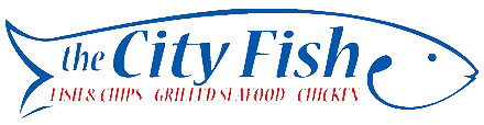 The City Fish logo scroll