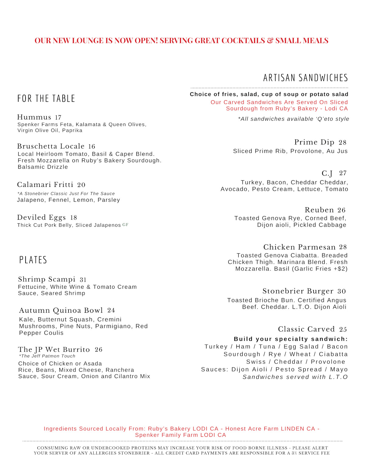 daytime menu 2