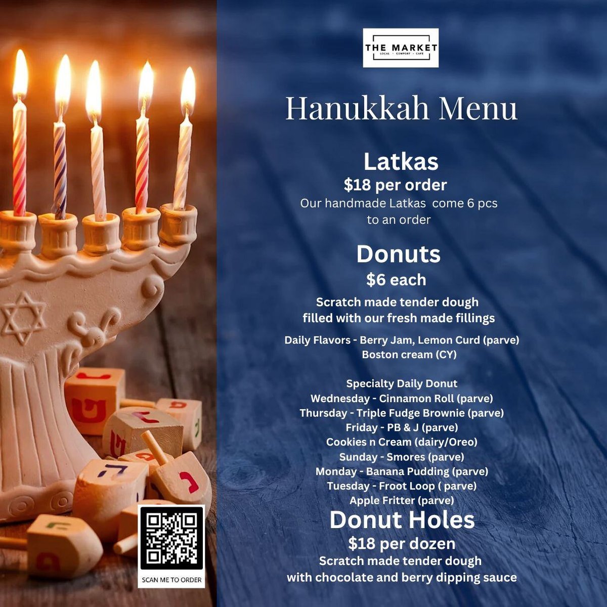 Hanukkah Menu