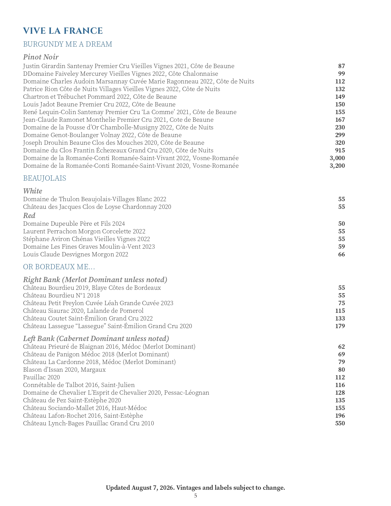 Menu 6