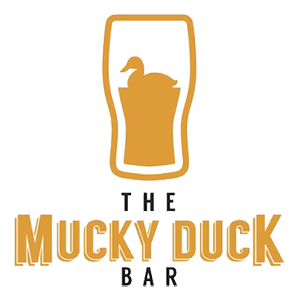 The Mucky Duck Bar logo scroll
