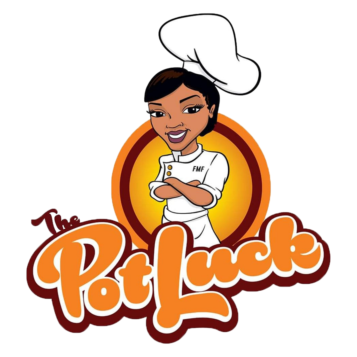 The Potluck logo top