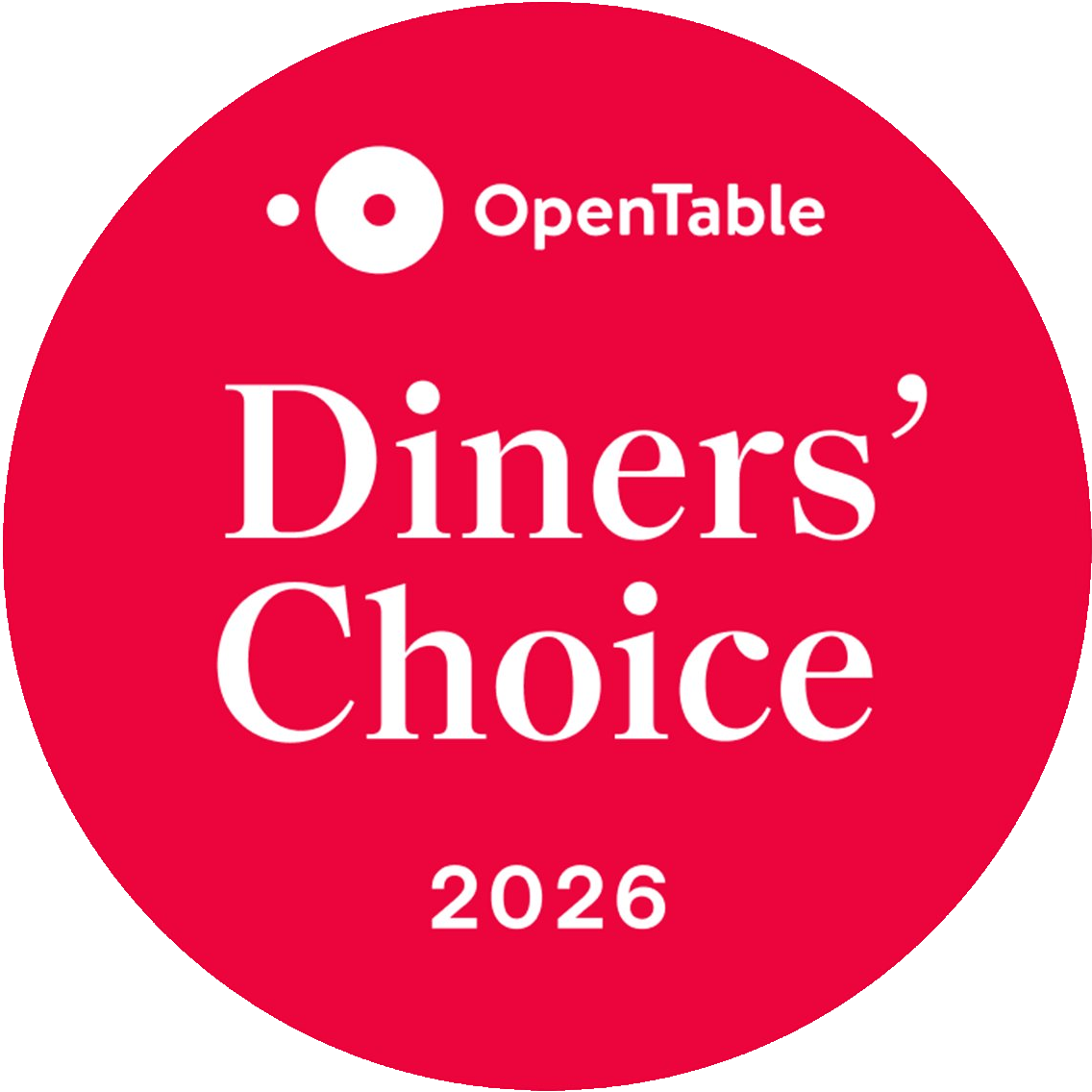 OpenTable Diners Choice 2026