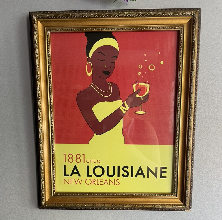 1881 - La Louisiane, New Orleans restaurant, framed poster