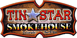 Tin Star Smokehouse logo scroll
