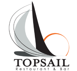 Topsail Restaurant & Bar logo scroll