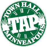 Town Hall Tap logo scroll