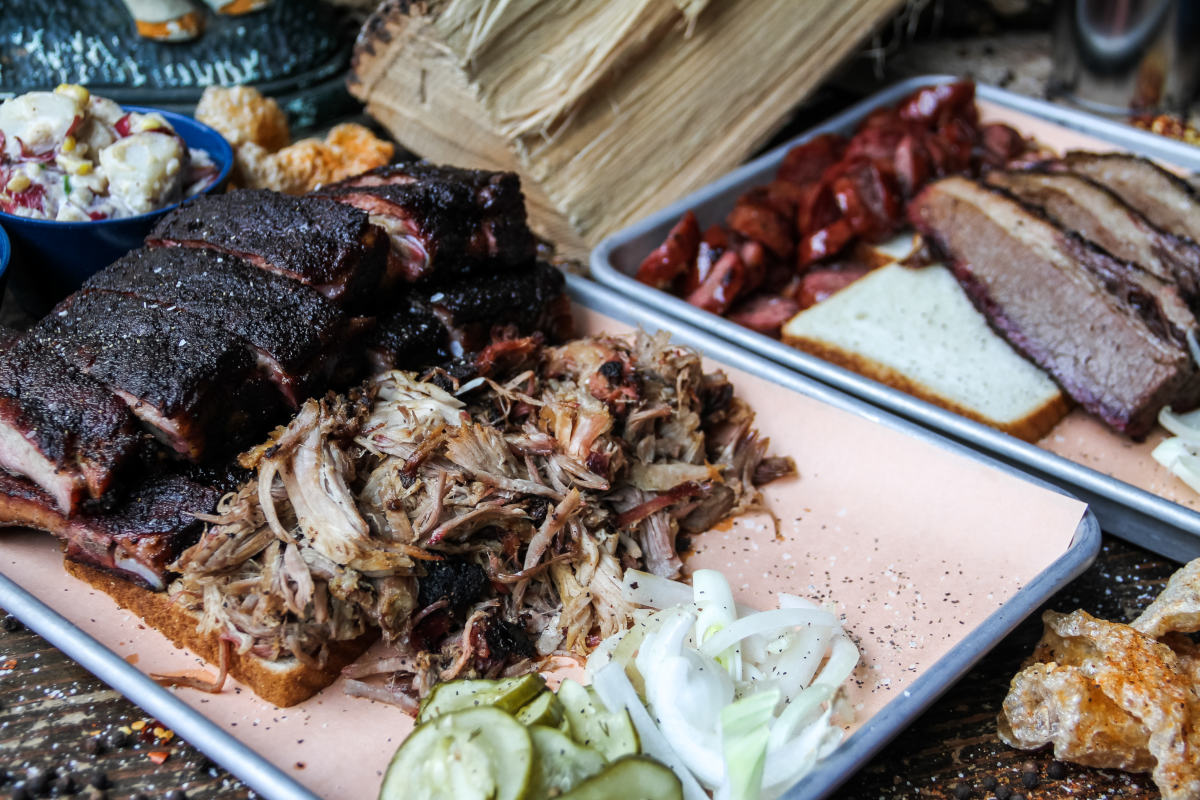 pork ribs and pulled pork