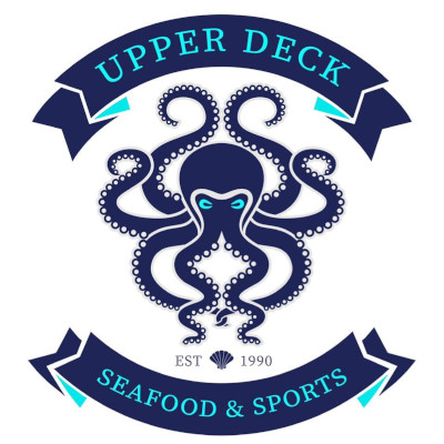 Upper Deck Ale and Sports Grille logo scroll