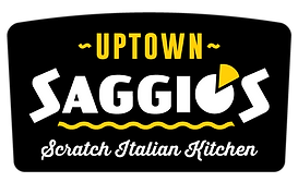 Saggio's- Uptown logo scroll