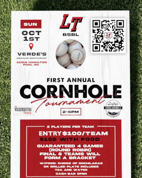 Cornhole Tournament flyer