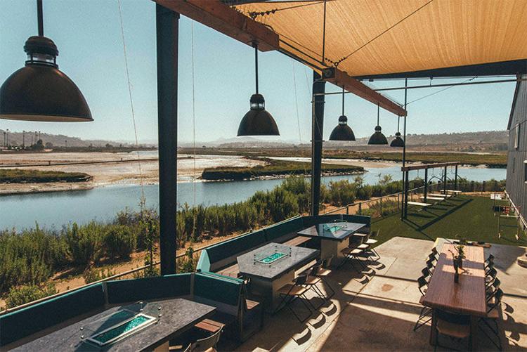 Outdoor patio with San Dieguito Lagoon view