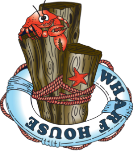 Wharf House Restaurant logo scroll