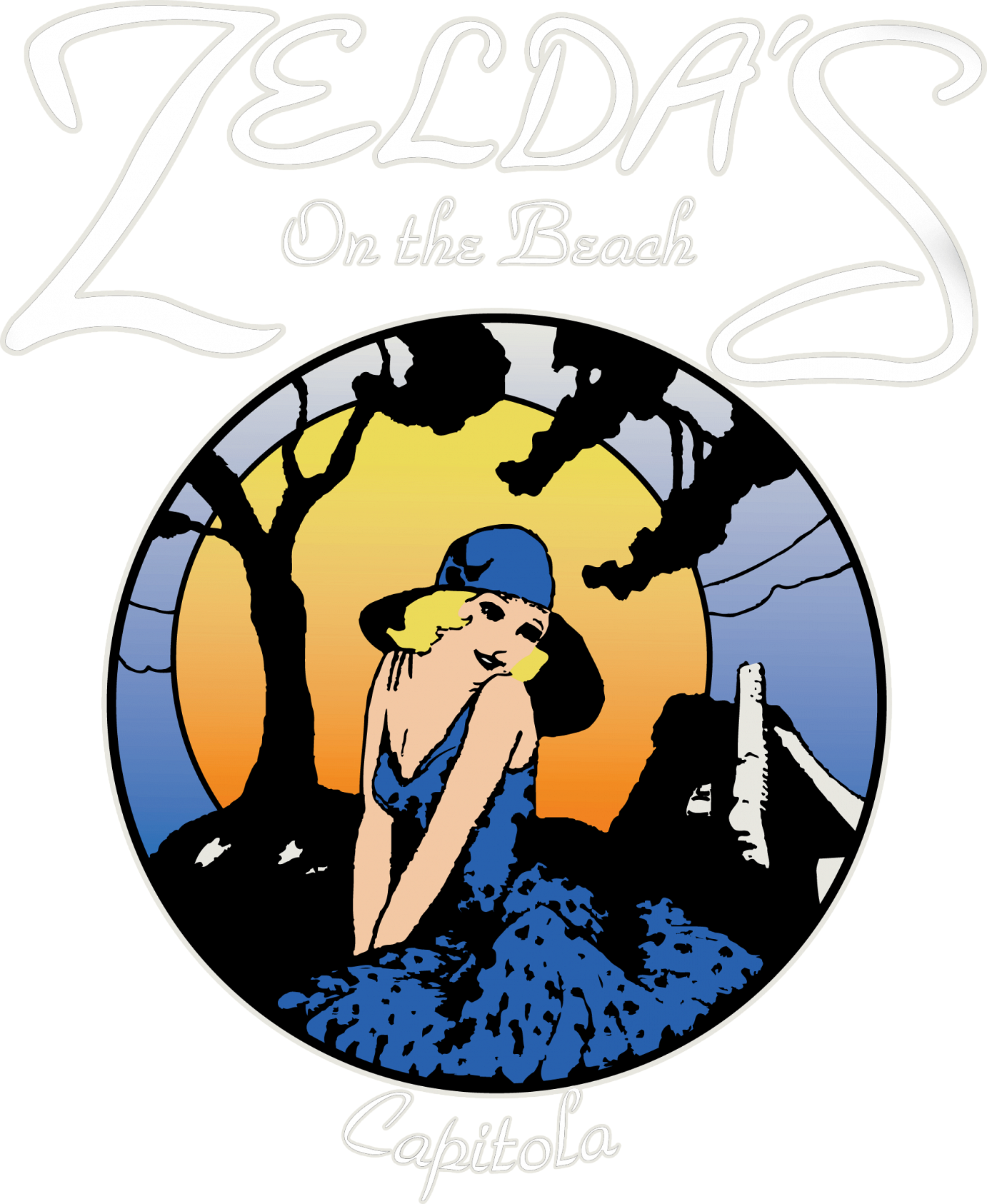 Zelda's on the Beach logo top