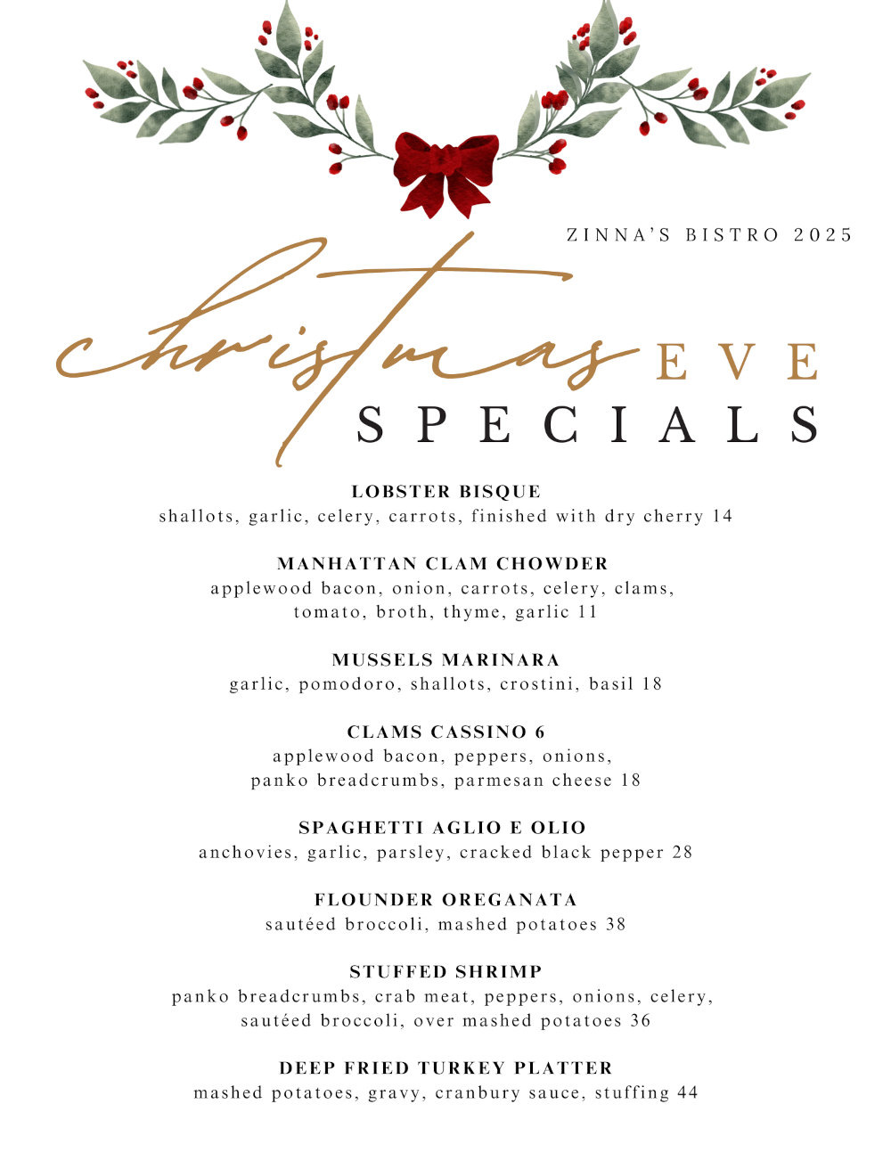 Christmas Eve Specials