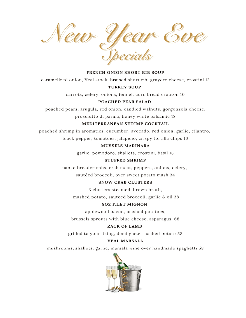 New Year’s Eve Specials