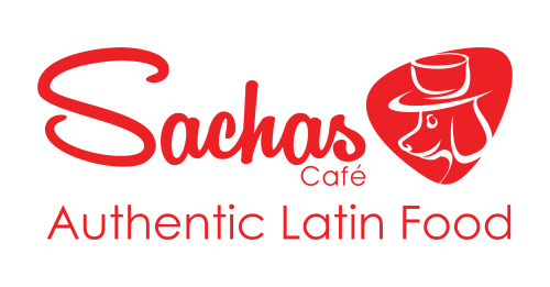 Sachas Cafe logo scroll