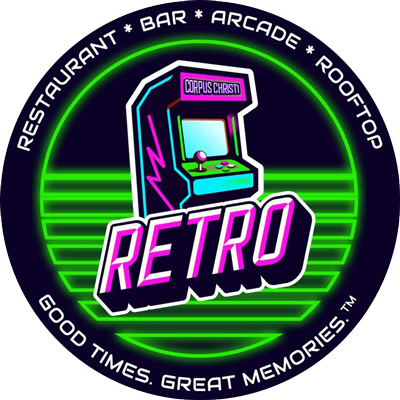 RETRO Restaurant - Bar - Arcade - Rooftop logo top